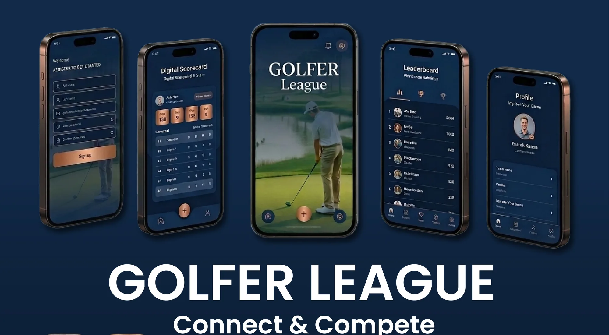Golfer League — Mobile App